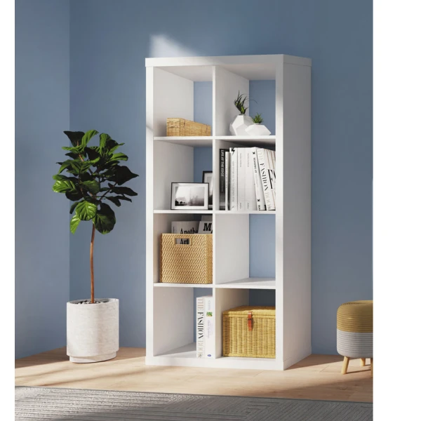 611-4 福可斯純白八格櫃